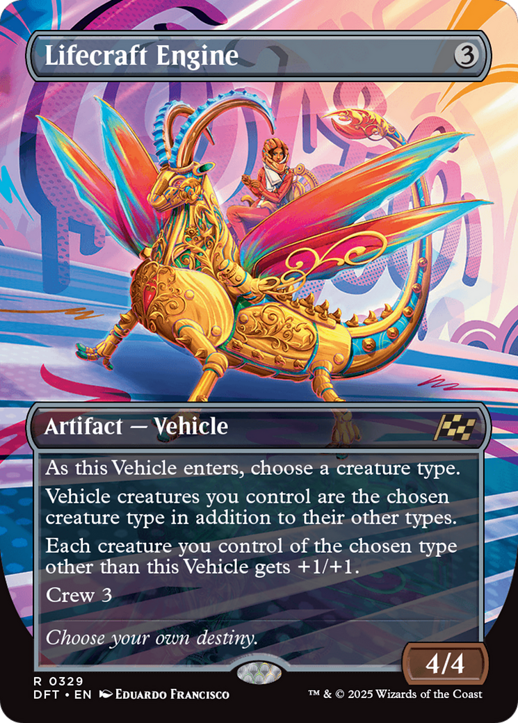 Lifecraft Engine (Borderless) [Aetherdrift] - Magic: The Gathering - Card Brawlers | Quebec | Canada |
