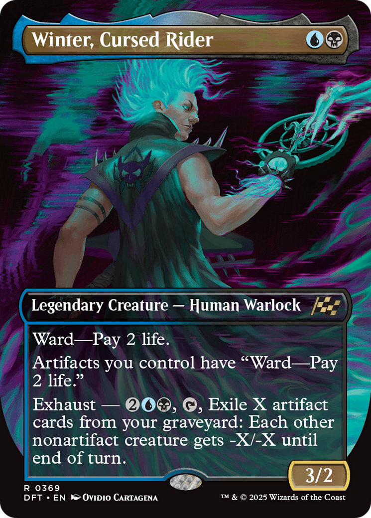 Winter, Cursed Rider (Borderless) [Aetherdrift] - Magic: The Gathering - Card Brawlers | Quebec | Canada |
