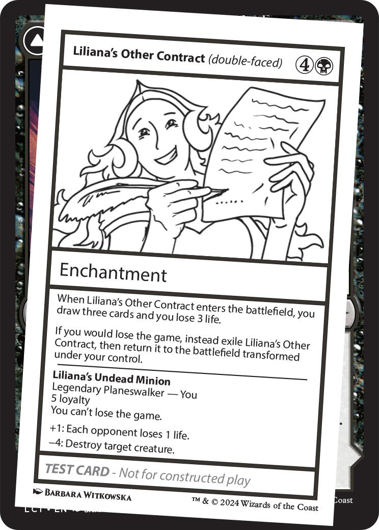 Liliana's Other Contract (double-faced) [Mystery Booster 2 Playtest Cards] - Magic: The Gathering - Card Brawlers | Quebec | Canada |