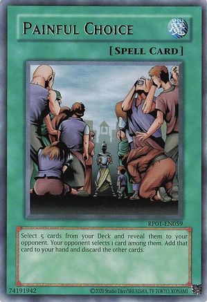 Painful Choice [RP01-EN059] Rare - Yu-Gi-Oh! - Card Brawlers | Quebec | Canada |