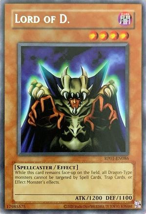 Lord of D. [RP01-EN086] Rare - Yu-Gi-Oh! - Card Brawlers | Quebec | Canada |