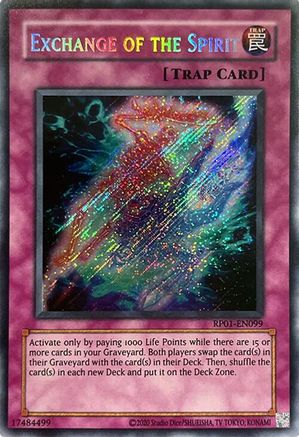 Exchange of the Spirit [RP01-EN099] Secret Rare - Yu-Gi-Oh! - Card Brawlers | Quebec | Canada |