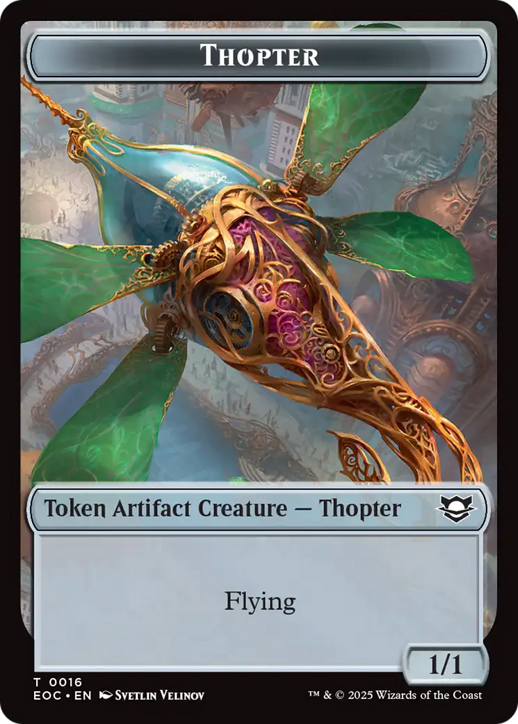 Thopter // Beast (0006) Double-Sided Token [Edge of Eternities Commander Tokens] - Magic: The Gathering - Card Brawlers | Quebec | Canada |