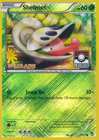 Shelmet (8/111) (League Promo 3rd Place) [XY: Furious Fists] - Pokémon - Card Brawlers | Quebec | Canada |