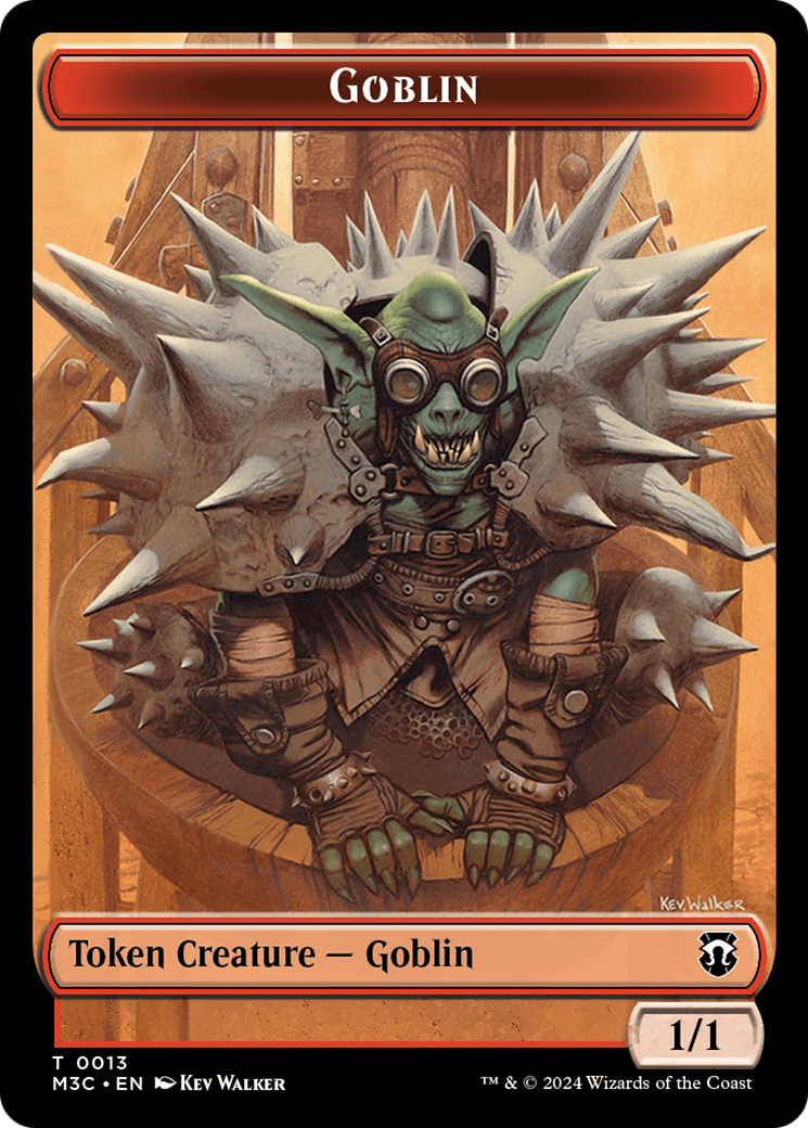 Goblin (Ripple Foil) // Tarmogoyf Double-Sided Token [Modern Horizons 3 Commander Tokens] - Magic: The Gathering - Card Brawlers | Quebec | Canada |