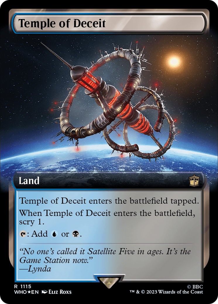Temple of Deceit (Extended Art) (Surge Foil) [Doctor Who] - Magic: The Gathering - Card Brawlers | Quebec | Canada |