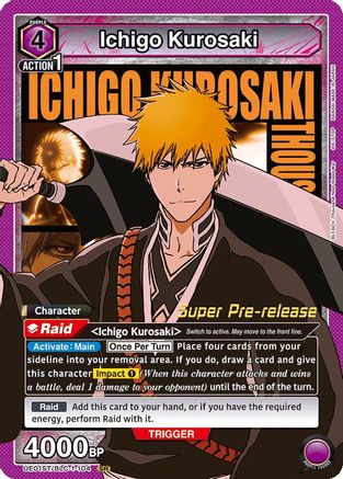 Ichigo Kurosaki (104) (UE01ST/BLC-1-104) - UE01ST BLEACH ThousandYear Blood War Super PreRelease Starter Deck - UE01ST: BLEACH: Thousand-Year Blood War Super Pre-Release Starter Deck - Card Brawlers | Quebec | Canada |
