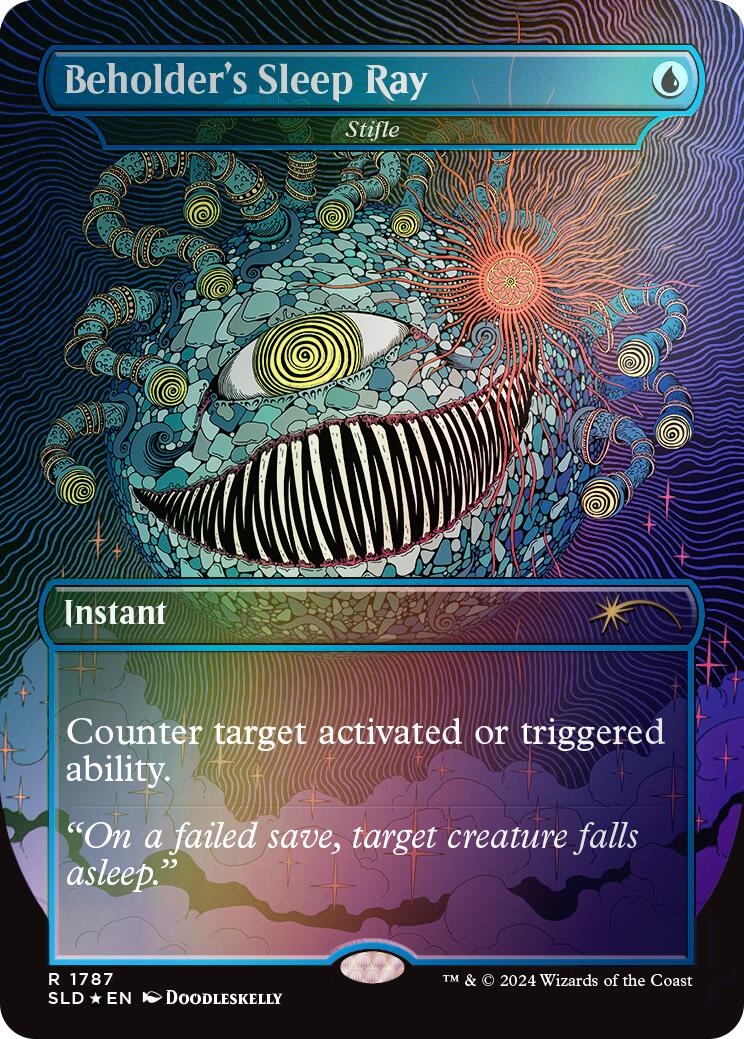 Beholder's Sleep Ray - Stifle (Rainbow Foil) [Secret Lair Drop Series] - Magic: The Gathering - Card Brawlers | Quebec | Canada |