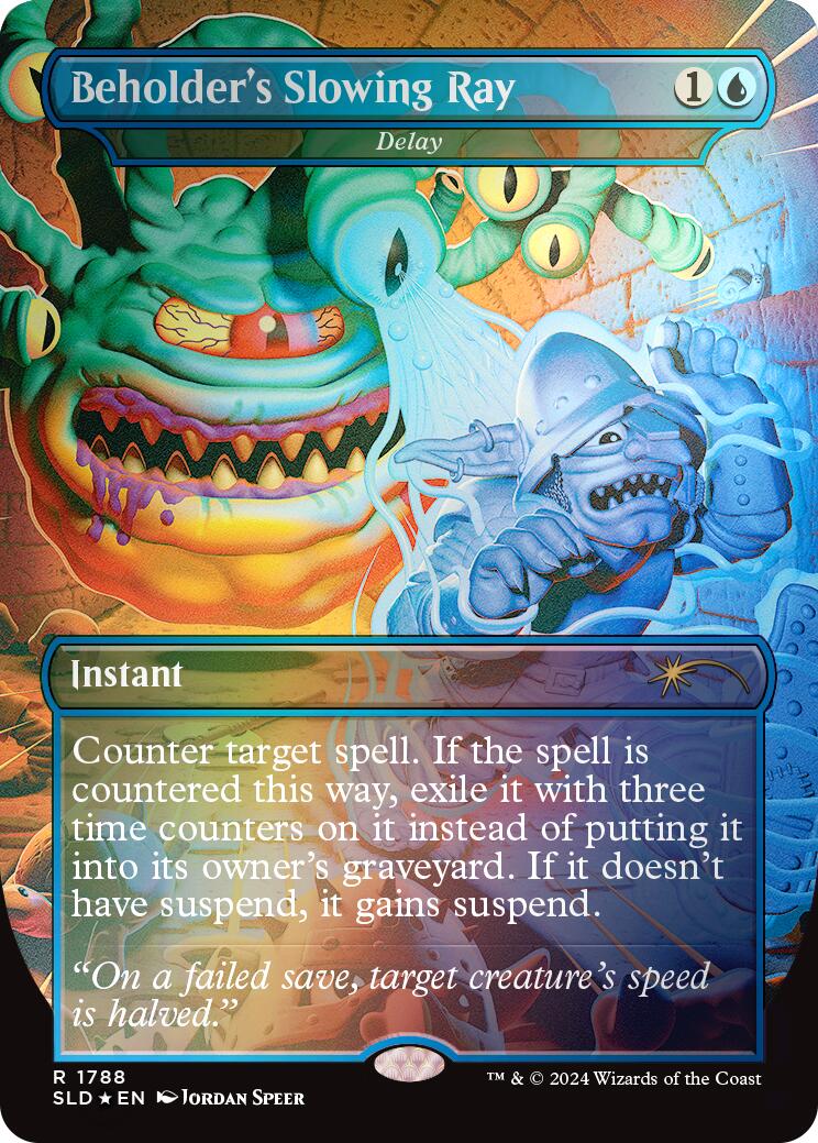 Beholder's Slowing Ray - Delay (Rainbow Foil) [Secret Lair Drop Series] - Magic: The Gathering - Card Brawlers | Quebec | Canada |