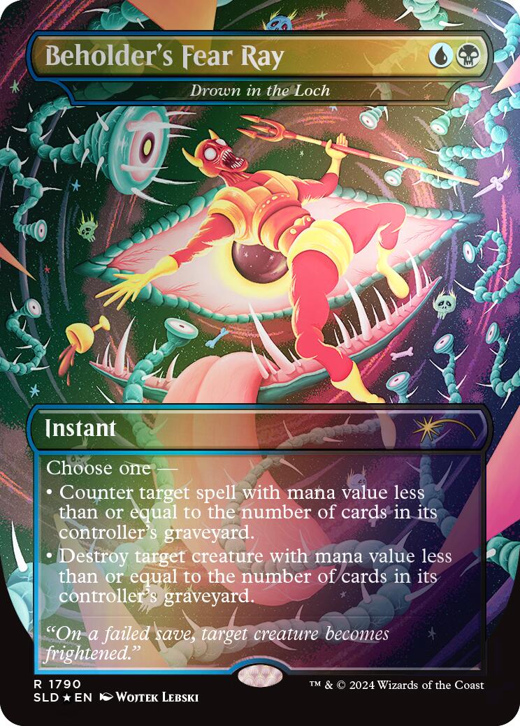 Beholder's Fear Ray - Drown in the Loch (Rainbow Foil) [Secret Lair Drop Series] - Magic: The Gathering - Card Brawlers | Quebec | Canada |