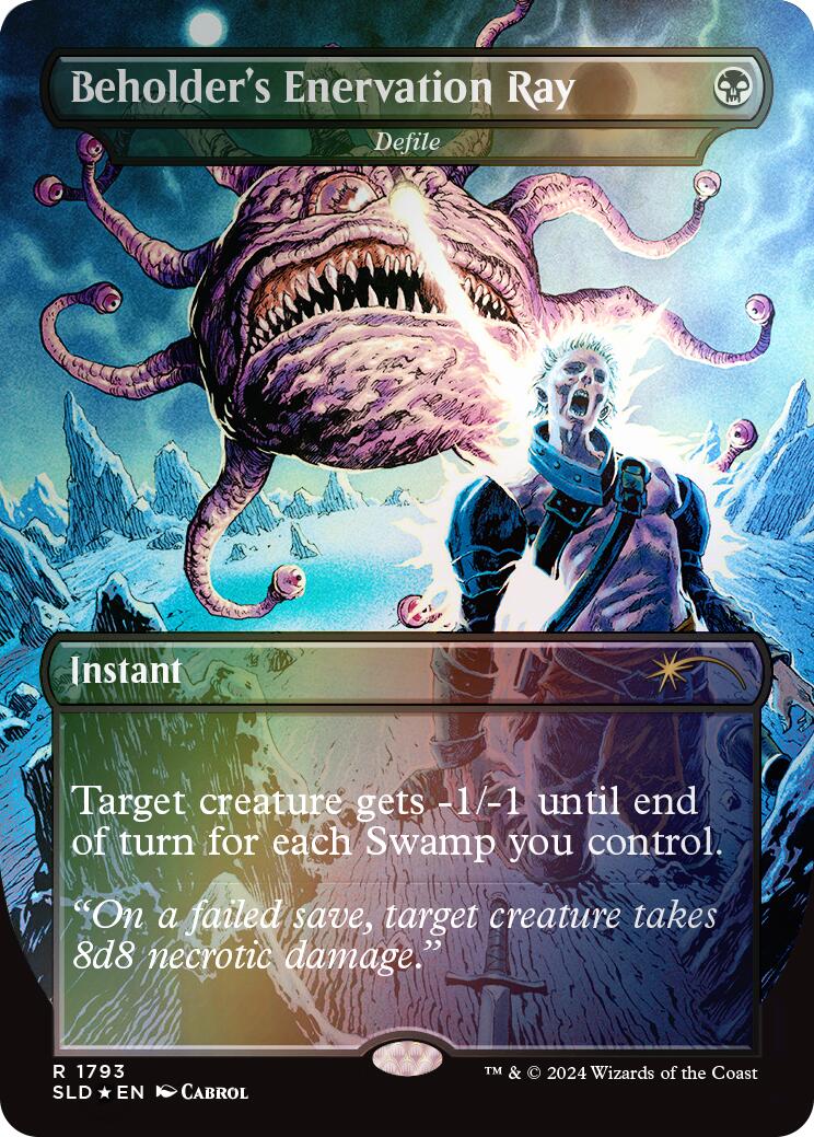Beholder's Enervation Ray - Defile (Rainbow Foil) [Secret Lair Drop Series] - Magic: The Gathering - Card Brawlers | Quebec | Canada |