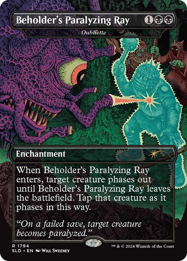 Beholder's Paralyzing Ray - Oubliette [Secret Lair Drop Series] - Magic: The Gathering - Card Brawlers | Quebec | Canada |