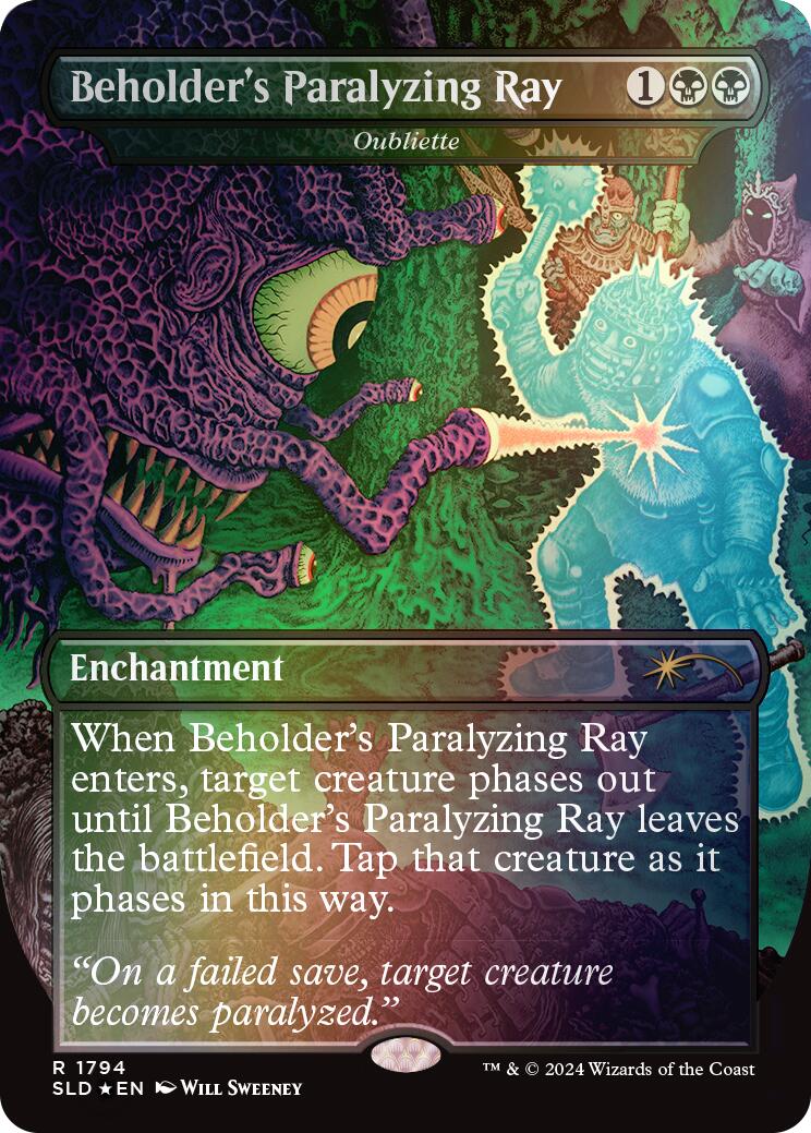 Beholder's Paralyzing Ray - Oubliette (Rainbow Foil) [Secret Lair Drop Series] - Magic: The Gathering - Card Brawlers | Quebec | Canada |