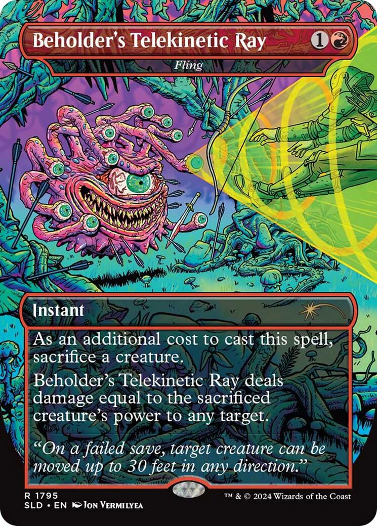 Beholder's Telekinetic Ray - Fling [Secret Lair Drop Series] - Magic: The Gathering - Card Brawlers | Quebec | Canada |