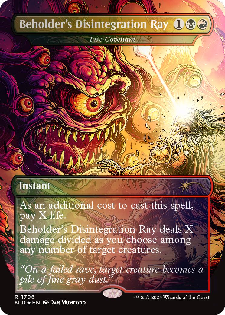 Beholder's Disintegration Ray - Fire Covenant (Rainbow Foil) [Secret Lair Drop Series] - Magic: The Gathering - Card Brawlers | Quebec | Canada |