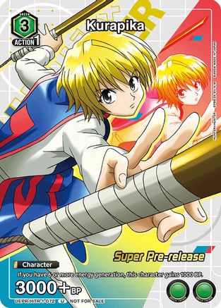 Kurapika (Super Pre-Release Event Participation) (UE02ST/HTR-1-072) - UE02ST HUNTER X HUNTER Super PreRelease Starter Deck - UE02ST: HUNTER X HUNTER Super Pre-Release Starter Deck - Card Brawlers | Quebec | Canada |