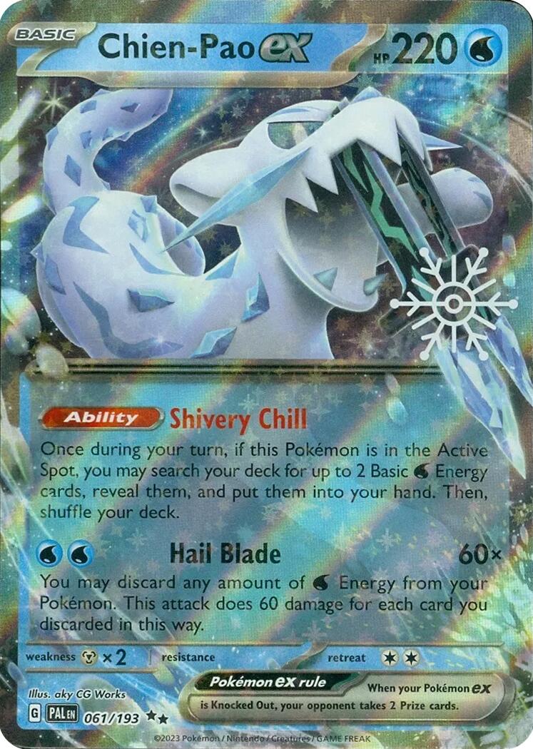 Chien-Pao ex (061/193) (Holiday Calendar) [Miscellaneous Cards] - Pokémon - Card Brawlers | Quebec | Canada |
