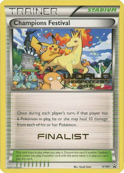 Champions Festival (XY91) (2015 Finalist) [XY: Black Star Promos] - Pokémon - Card Brawlers | Quebec | Canada |
