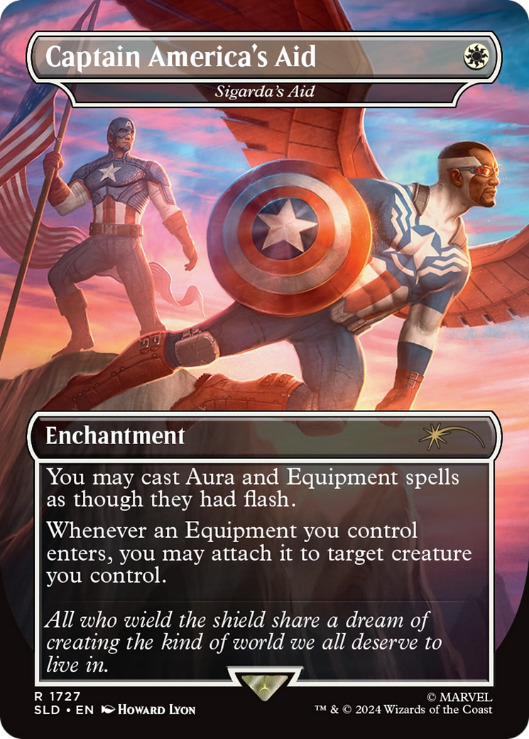 Captain America's Aid - Sigarda's Aid [Secret Lair Drop Series] - Magic: The Gathering - Card Brawlers | Quebec | Canada |