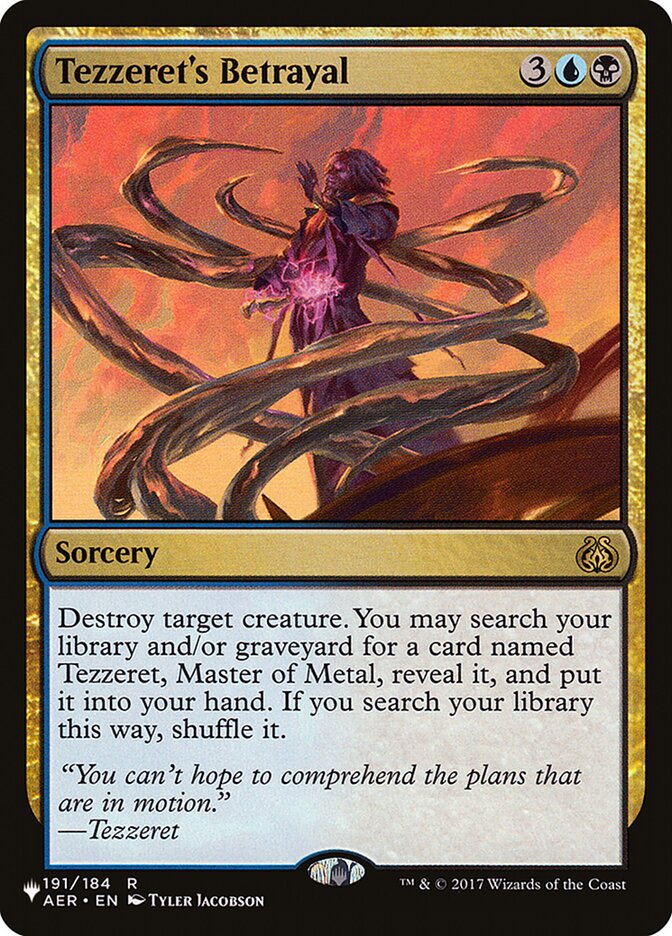Tezzeret's Betrayal [The List] - Magic: The Gathering - Card Brawlers | Quebec | Canada |