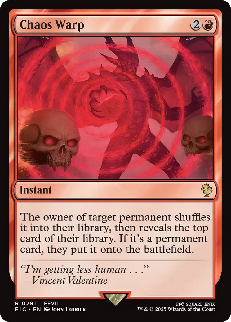 Chaos Warp [FINAL FANTASY Commander] - Magic: The Gathering - Card Brawlers | Quebec | Canada |