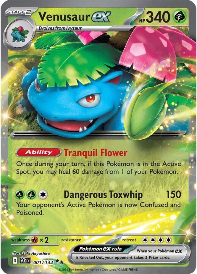 Venusaur ex (001/142) [Scarlet & Violet: Stellar Crown] - Pokémon - Card Brawlers | Quebec | Canada |