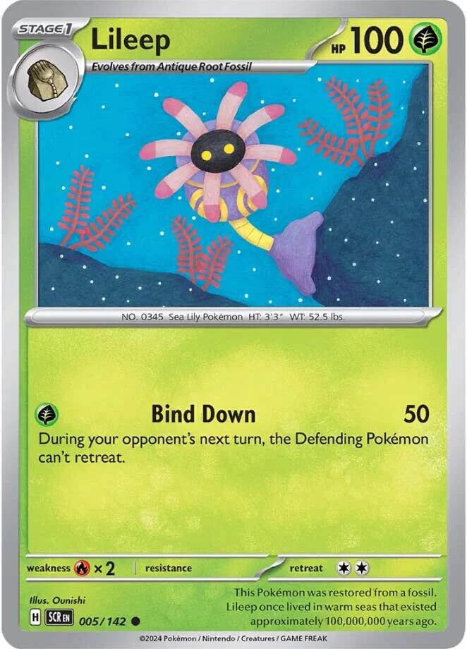 Lileep (005/142) [Scarlet & Violet: Stellar Crown] - Pokémon - Card Brawlers | Quebec | Canada |