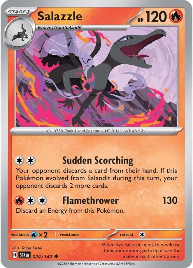 Salazzle (024/142) [Scarlet & Violet: Stellar Crown] - Pokémon - Card Brawlers | Quebec | Canada |