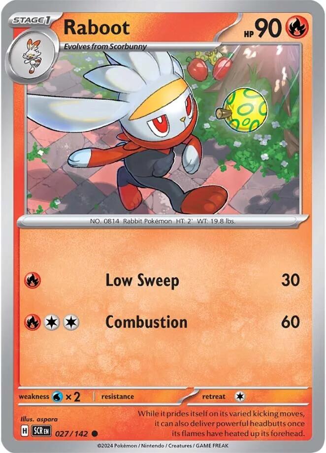 Raboot (027/142) [Scarlet & Violet: Stellar Crown] - Pokémon - Card Brawlers | Quebec | Canada |