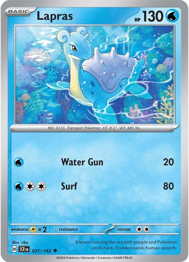 Lapras (031/142) [Scarlet & Violet: Stellar Crown] - Pokémon - Card Brawlers | Quebec | Canada |