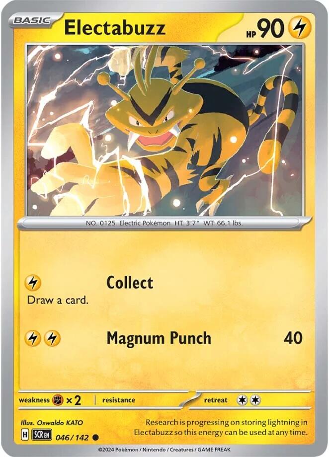 Electabuzz (046/142) [Scarlet & Violet: Stellar Crown] - Pokémon - Card Brawlers | Quebec | Canada |