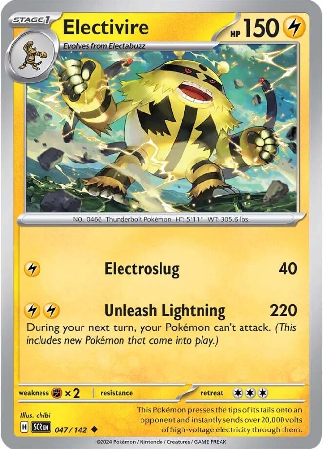 Electivire (047/142) [Scarlet & Violet: Stellar Crown] - Pokémon - Card Brawlers | Quebec | Canada |