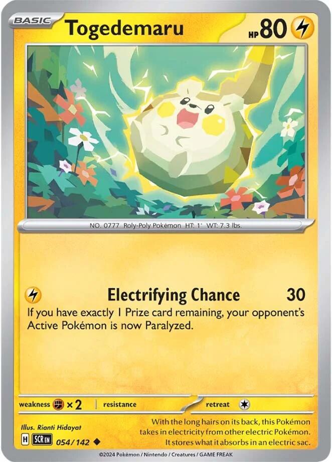 Togedemaru (054/142) [Scarlet & Violet: Stellar Crown] - Pokémon - Card Brawlers | Quebec | Canada |