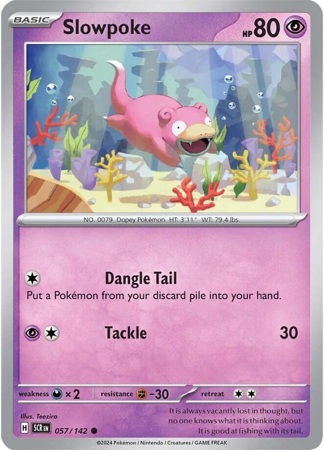 Slowpoke (057/142) [Scarlet & Violet: Stellar Crown] - Pokémon - Card Brawlers | Quebec | Canada |