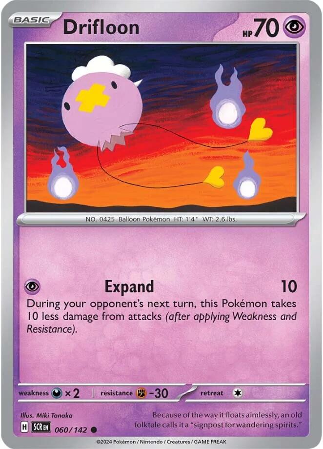 Drifloon (060/142) [Scarlet & Violet: Stellar Crown] - Pokémon - Card Brawlers | Quebec | Canada |