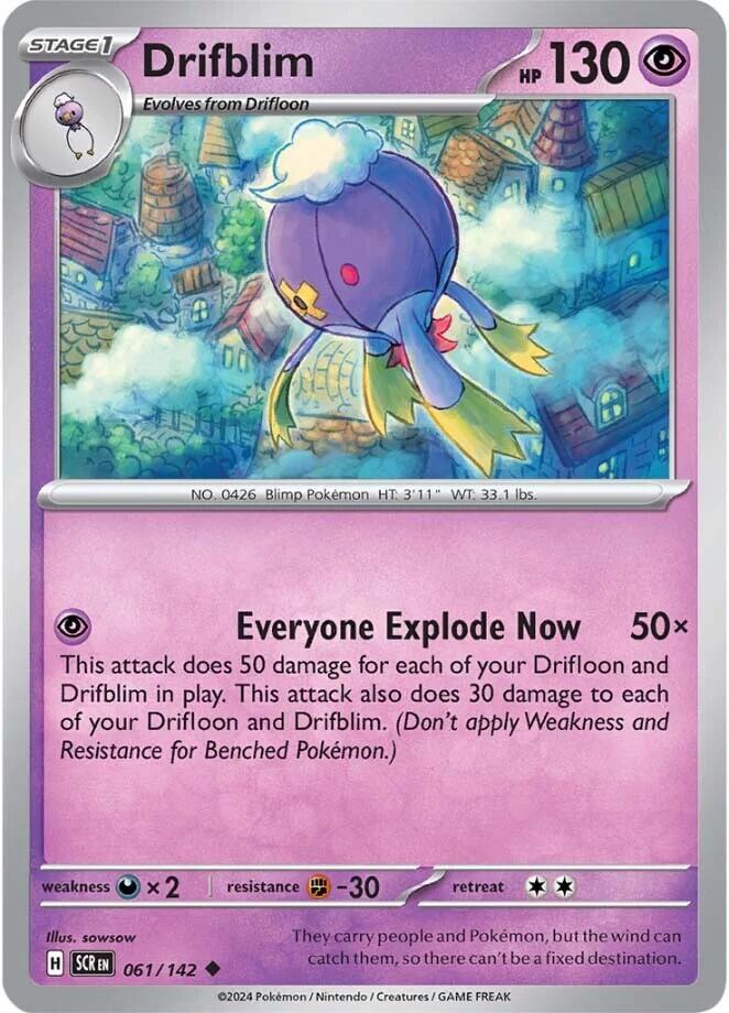Drifblim (061/142) [Scarlet & Violet: Stellar Crown] - Pokémon - Card Brawlers | Quebec | Canada |
