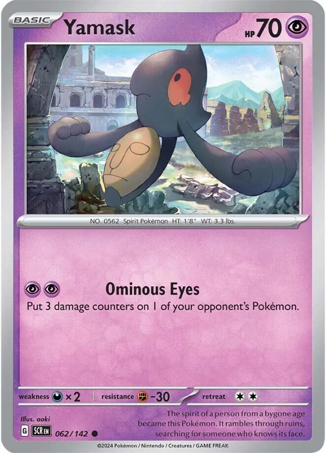 Yamask (062/142) [Scarlet & Violet: Stellar Crown] - Pokémon - Card Brawlers | Quebec | Canada |