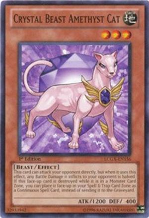 Crystal Beast Amethyst Cat [LCGX-EN156] Common - Yu-Gi-Oh! - Card Brawlers | Quebec | Canada |