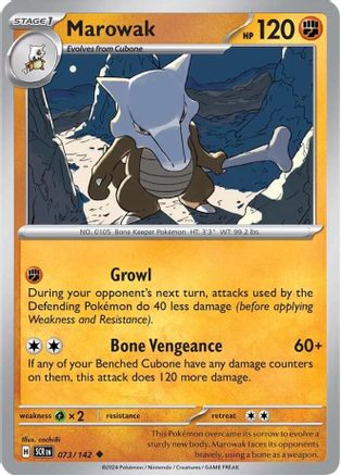 Marowak (073/142) [Écarlate et Violet : Couronne Stellaire] 