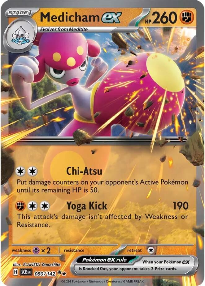 Medicham ex (080/142) [Scarlet & Violet: Stellar Crown] - Pokémon - Card Brawlers | Quebec | Canada |