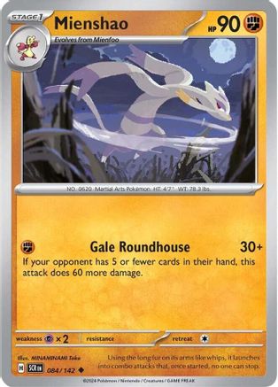 Mienshao (084/142) [Scarlet & Violet: Stellar Crown] - Pokémon - Card Brawlers | Quebec | Canada |