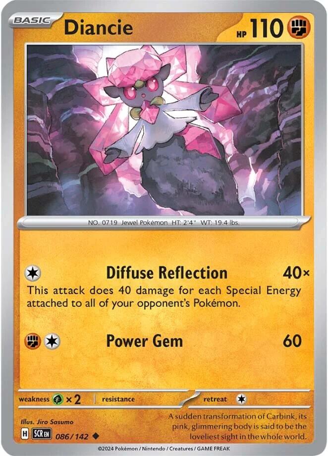 Diancie (086/142) [Scarlet & Violet: Stellar Crown] - Pokémon - Card Brawlers | Quebec | Canada |