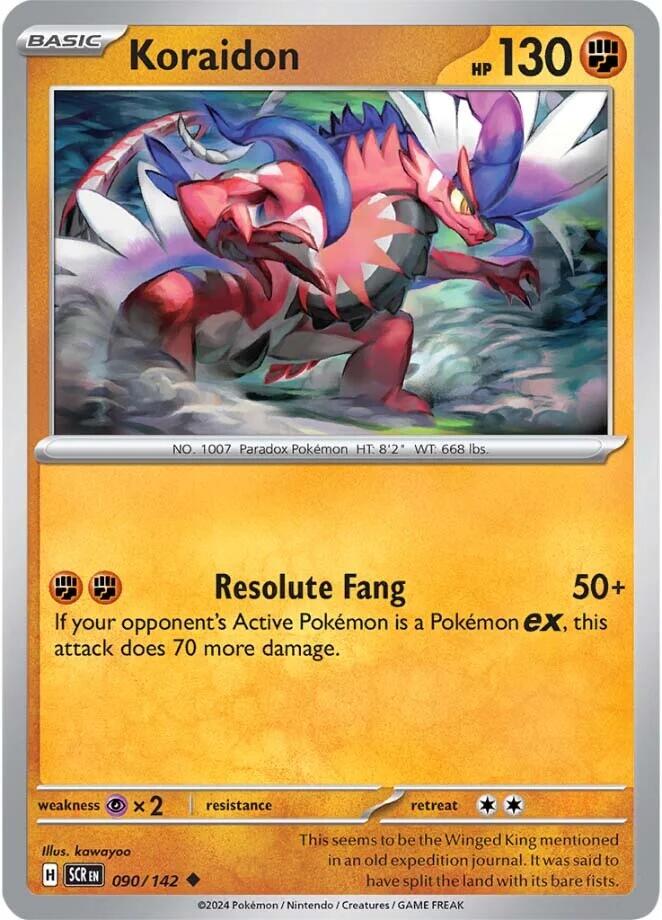 Koraidon (090/142) [Scarlet & Violet: Stellar Crown] - Pokémon - Card Brawlers | Quebec | Canada |