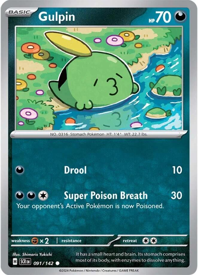 Gulpin (091/142) [Scarlet & Violet: Stellar Crown] - Pokémon - Card Brawlers | Quebec | Canada |