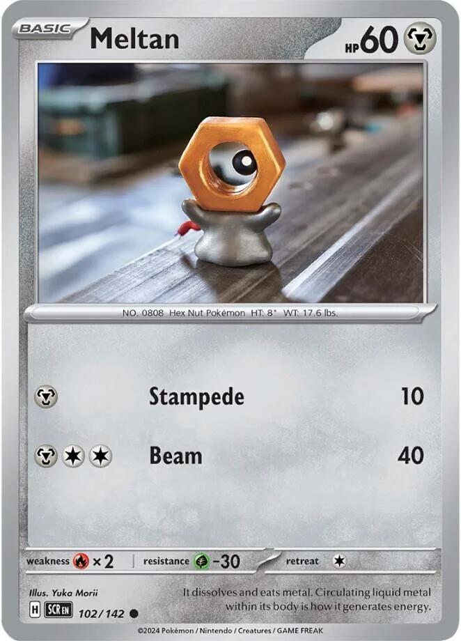 Meltan (102/142) [Scarlet & Violet: Stellar Crown] - Pokémon - Card Brawlers | Quebec | Canada |