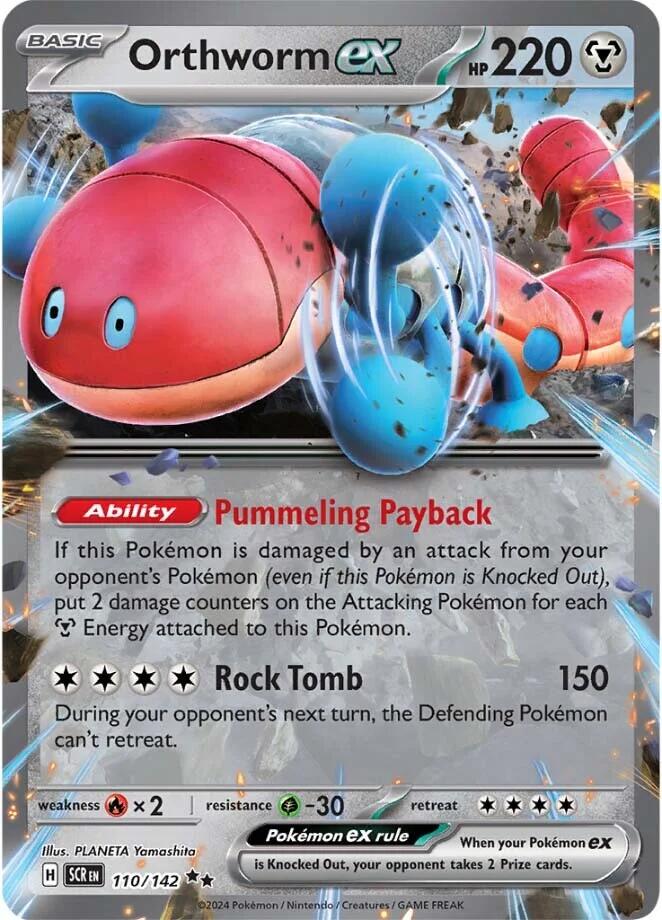 Orthworm ex (110/142) [Scarlet & Violet: Stellar Crown] - Pokémon - Card Brawlers | Quebec | Canada |
