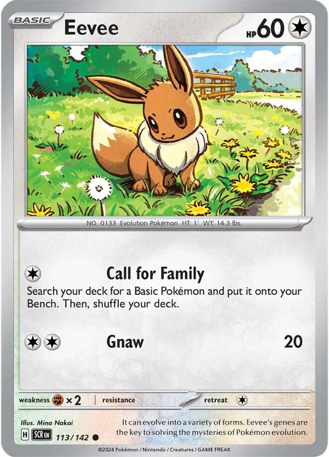 Eevee (113/142) [Scarlet & Violet: Stellar Crown] - Pokémon - Card Brawlers | Quebec | Canada |