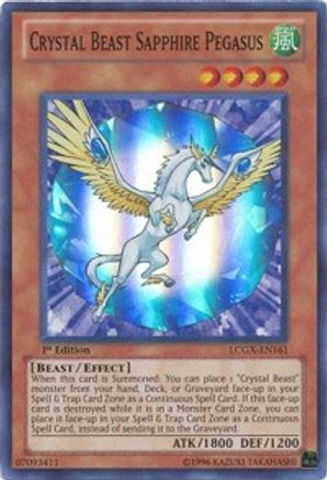 Crystal Beast Sapphire Pegasus [LCGX-EN161] Super Rare - Yu-Gi-Oh! - Card Brawlers | Quebec | Canada |