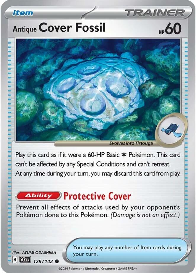 Antique Cover Fossil (129/142) [Scarlet & Violet: Stellar Crown] - Pokémon - Card Brawlers | Quebec | Canada |