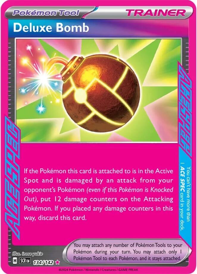 Deluxe Bomb (134/142) [Scarlet & Violet: Stellar Crown] - Pokémon - Card Brawlers | Quebec | Canada |